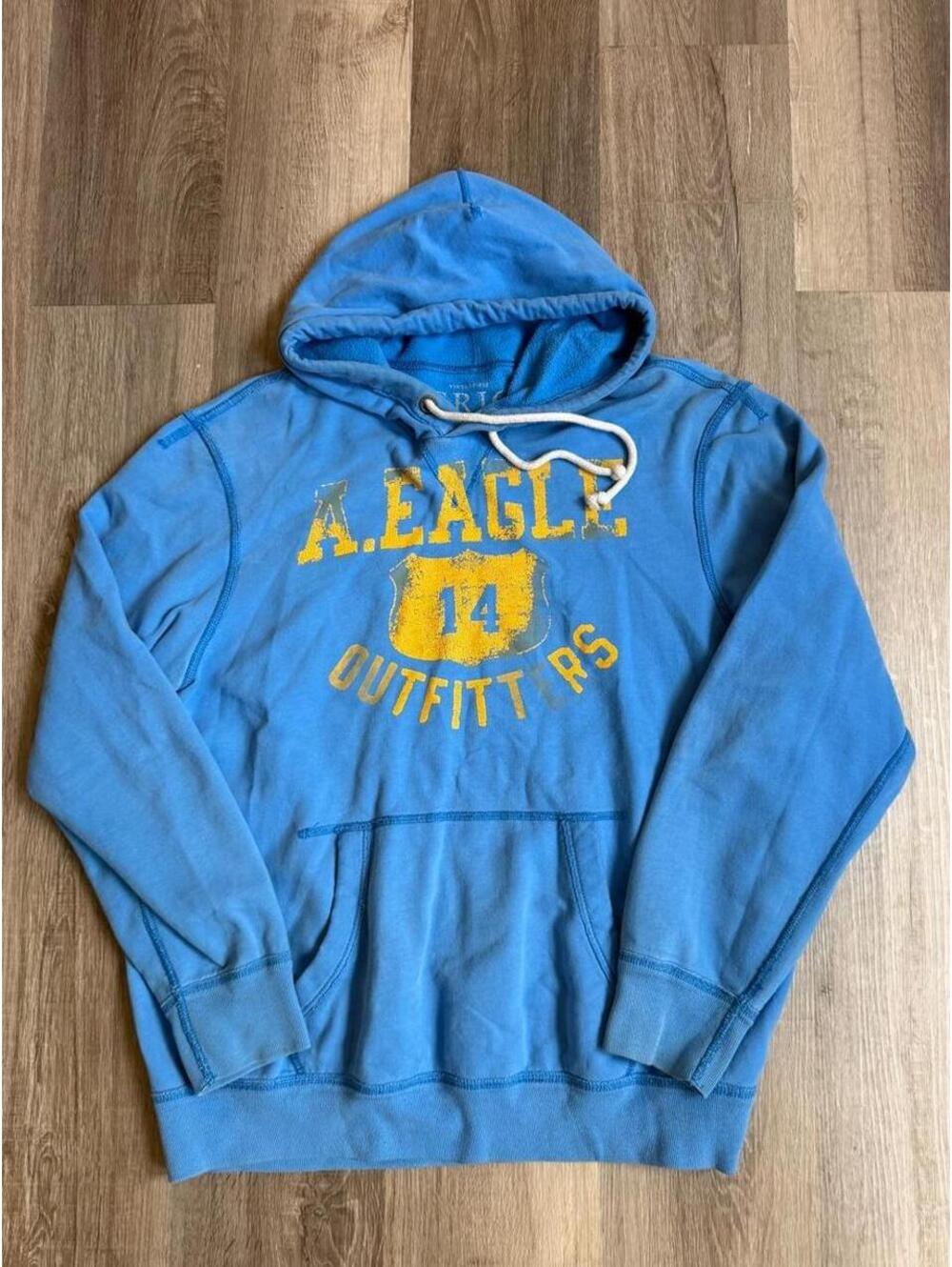 Y2K American Eagle Outfitters blue hoodie size XL #loungewear #athleisure